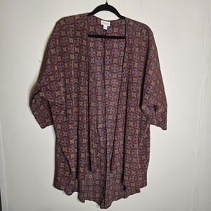 LuLaRoe Geometric Lindsey Kimono Large